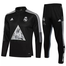 21-22 Real Madrid Black Polo Tracksuit 1:1 Quality Soccer Jersey