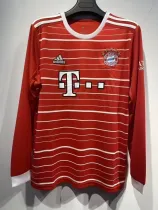 22-23 Bayern Munich Home Long Sleeve Fans 1:1 Quality Soccer Jersey