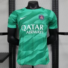 23-24 PSG GoalKeeper Green Player 1:1 Quality Soccer Jersey