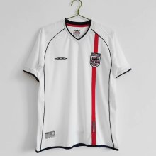 2001-2003 England Home 1:1 Quality Retro Soccer Jersey