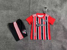 22-23 Sao Paulo Away Kids Soccer Jersey