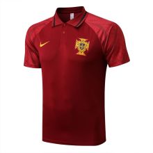 22-23 Portugal Polo Shirt Red 1:1 Quality Soccer Jersey