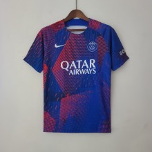 23-24 PSG Blue Red Fans Version 1:1 Quality Training Shirt