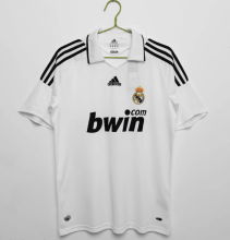 2008-2009   Real Madrid Home Retro Tops Soccer Jersey