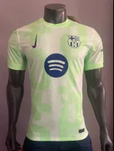 24-25  Barcelona Third Green PLayer  Soccer Jersey