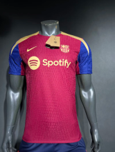 24-25  Barcelona Claret  Training Clothes  PLayer  Soccer Jersey