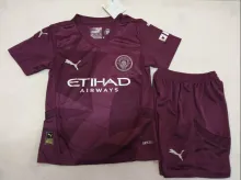 24-25  Manchester City Third  Kids Kits  Soccer Jersey
