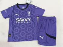 24-25  Al Hilal SFC Third Kids  Kits Soccer Jersey
