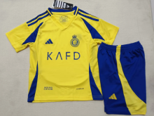 24-25   Al-Nassr FC  Home  Kids  Kits Soccer Jersey