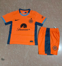 23-24  Inter Milan Third  Kids Kits Soccer Jersey