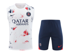 24-25  PSG Paris  White 1:1 Quality Training Vest（A-Set）