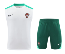 24-25 Portugal White And Green1:1 Quality Training Vest（A-Set）