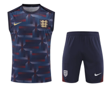 24-25 England Blue Training Jersey  Vest（A-Set）