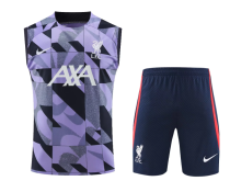 23-24  Liverpool Purple   Training Vest（A-Set）
