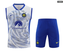24-25  Inter Milan White Blue Training Vest（A-Set）