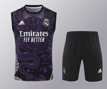 24-25 Real Madrid Black  1:1 Quality Training Vest（A-Set）