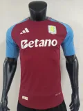 24-25   Aston Villa Home Player  Soccer Jersey
