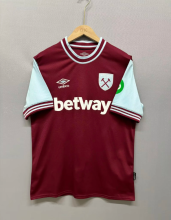 24-25  West Ham United Home Fans 1:1 Quality Soccer Jersey
