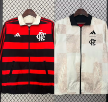 24-25 Flamengo Beige Double-Sided Windbreaker