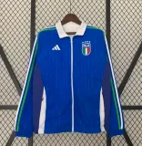 24-25 Italy Blue And White Double-Sided Silicone Windbreaker