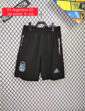 2002  Argentina Black 3-Stars Shorts Zip Pockt