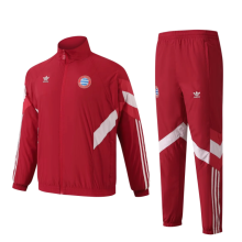24-25    Bayern Munich Red  Retro Jacket Tracksuit  Set 1:1 Quality