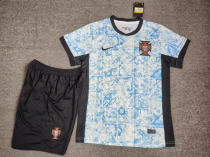 24-25 Portugal  Away Fans  Adult Suit  1:1 Quality Soccer Jersey  （成人套装）
