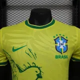 24-25 Brazil Special Edition Yellow  Player 1:1 Quality Soccer Jersey