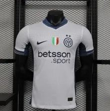 24-25  Inter Milan Away Player  White  Soccer Jersey