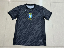 24-25 Brazil Training Suit Black  Fans 1:1 Quality Soccer Jersey