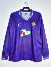 1992-1993  Florentine Home  Fans Retro  Long Sleeves  1:1 Quality Soccer Jersey