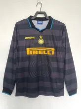 1997/1998 Inter Milan Third Fans  Long Sleeves 1:1 Quality Retro Soccer Jersey