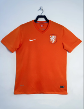 2014  Netherlands Home  1:1 Quality Retro Soccer Jersey