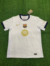 25-26  Barcelona White Fans  Soccer Jersey