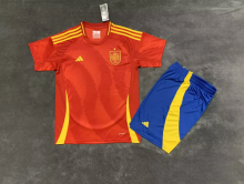 24-25 Spain Home  Adult Kits  1:1 Quality  Soccer Jersey （成人套装）