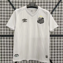 25-26  Santos  Home  White  Fans 1:1 Quality Soccer Jersey
