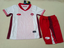 24-25  Canada  Away  Kids  Kits 1:1 Quality Soccer Jersey