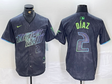 Tampa Bay Rays  #2   DIAZ   Black  Jersey  （五件起批）