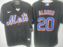 New York Mets  #20  ALONSO  Black  Jersey  （五件起批）