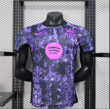 25-26  Barcelona Pre Match Uniform  PLayer  Soccer Jersey