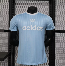 25-26  Adidas Casual Clothes Blue  Player  1:1 1:1 Quality Soccer Jersey