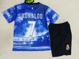 25-26 Real Madrid CR7 Star  Kids  Kits 1:1 Quality Soccer Jersey