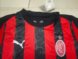 25-26   AC Milan Home  Kids  Kits   Soccer Jersey