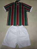 25- 26  Fluminensem Home  Kids  Kits   1:1 Quality Men Soccer Jersey