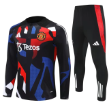 24-25  Manchester United Kids  Black  Camouflage Style 1:1 Quality Training Jersey