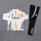 25-26 Real Madrid Training  Light Yellow And White [camouflage style]  1:1 Quality Training Jersey