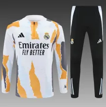 25-26  Real Madrid  Kids Light Yellow And White [camouflage style]  1:1 Quality Training Jersey