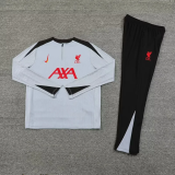 24-25  Liverpool  Training  Gray With Black  1:1 Quality Training Jersey