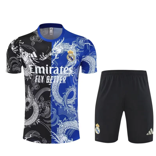 25-26 Real Madrid Special Edition Black Blue 1:1 Quality Training Jersey（A-Set）