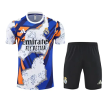 25-26 Real Madrid  Kids Special Edition Yellow Blue 1:1 Quality Training Jersey（A-Set）